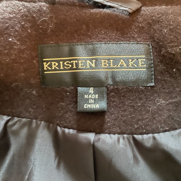 Kristen Blake Brown Wool Coat - Picture 8 of 16